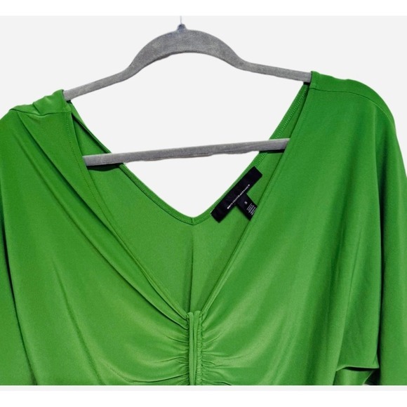 White House Black Market MJ Ruched Front Top in Amazon Green – Size Small NWT - Picture 3 of 6